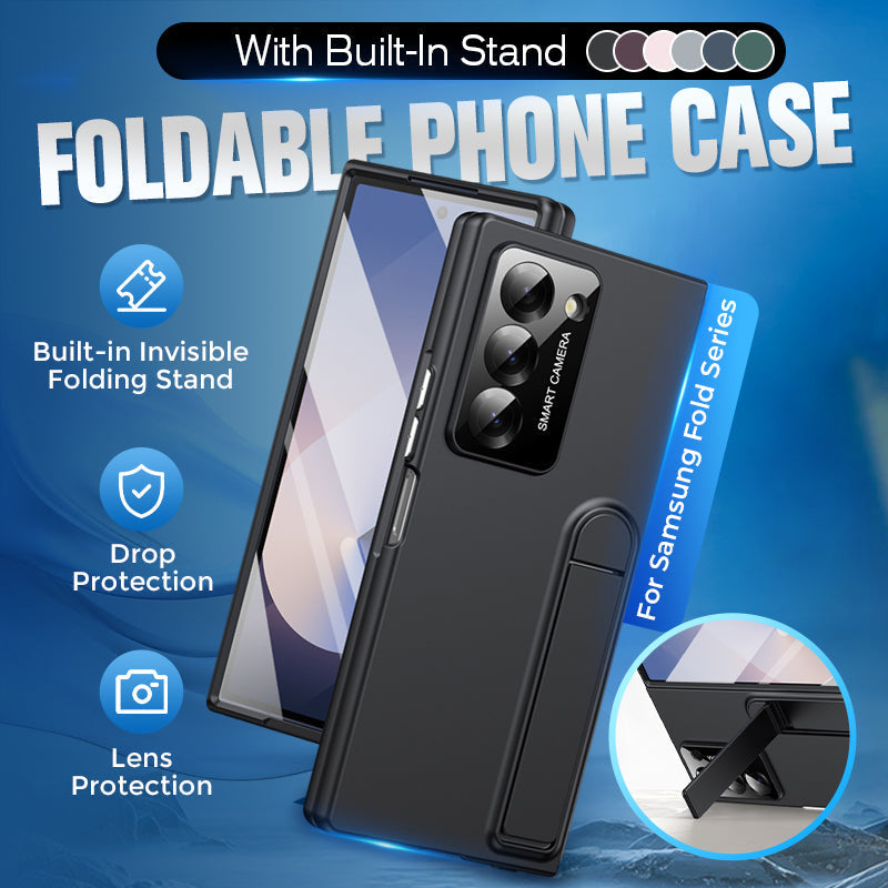 All-in-one Folding Stand Protective Shell with Front Screen Protector for Samsung Galaxy Z Fold6/5/4/3