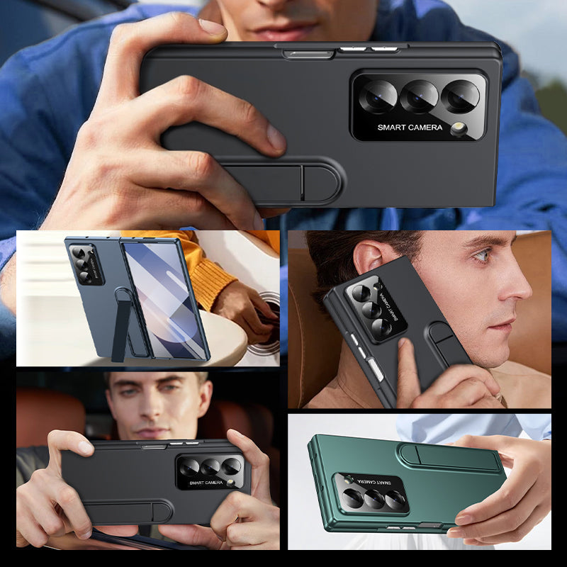 All-in-one Folding Stand Protective Shell with Front Screen Protector for Samsung Galaxy Z Fold6/5/4/3
