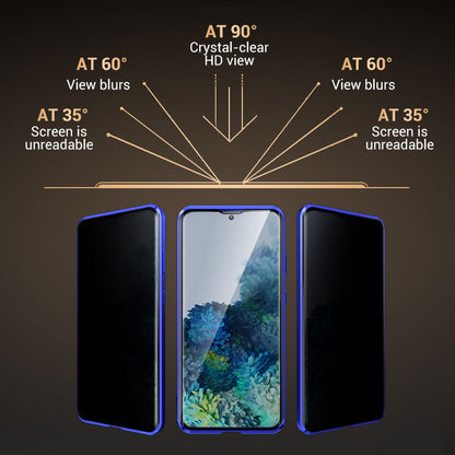 Anti-peeping Magnetic Tempered Glass Double-sided Phone Case（Series S21-25）