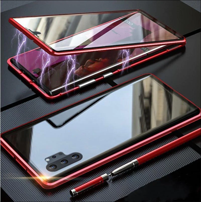 🔥58% OFF🔥Anti-peeping Magnetic Tempered Glass Double-sided Phone Case For Samsung S21-25 Series