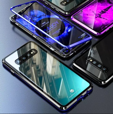 🔥58% OFF🔥Anti-peeping Magnetic Tempered Glass Double-sided Phone Case For Samsung S21-25 Series
