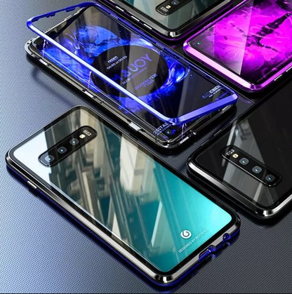 🔥58% OFF🔥Anti-peeping Magnetic Tempered Glass Double-sided Phone Case For Samsung S21-25 Series