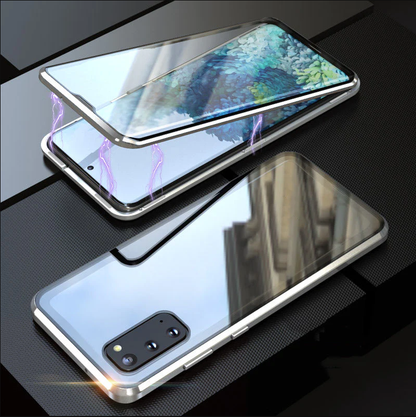 🔥58% OFF🔥Anti-peeping Magnetic Tempered Glass Double-sided Phone Case For Samsung S21-25 Series
