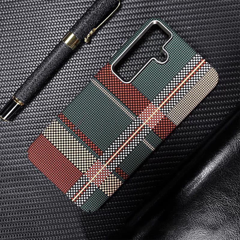 Anti-Fall Protective Case with Built-in Magnetic Ring for Galaxy S23/24 Series