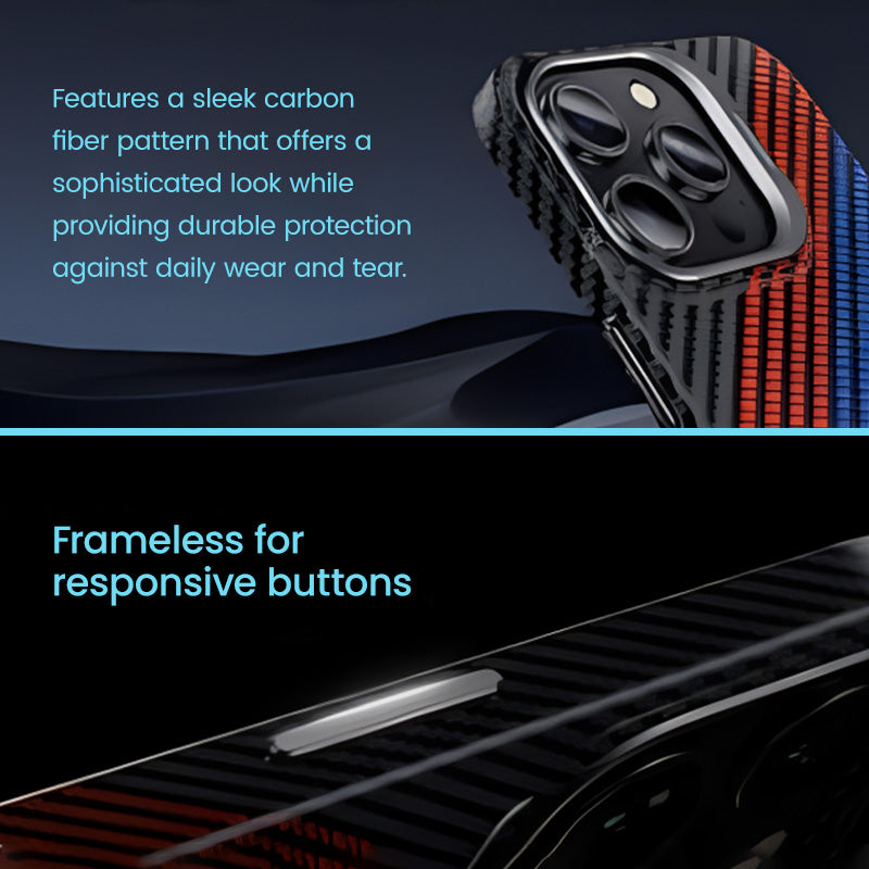 🎁Hot Sale 50% OFF⏳Carbon Fiber Shockproof Frameless Slim Phone Case