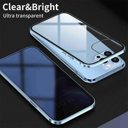Anti-peeping Magnetic Tempered Glass Double-sided Phone Case（Series iPhone11-16）