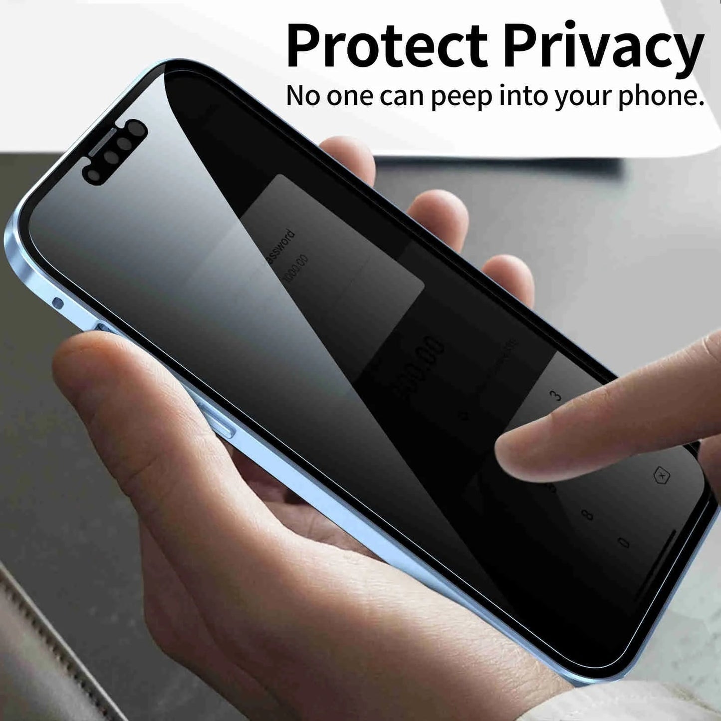 Anti-peeping Magnetic Tempered Glass Double-sided Phone Case（Series iPhone11-16）