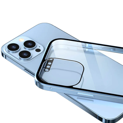 Anti-peeping Magnetic Tempered Glass Double-sided Phone Case（Series iPhone11-16）