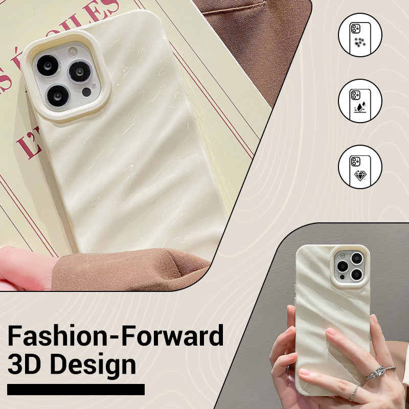 3D Wave Pattern Phone Case for iPhone